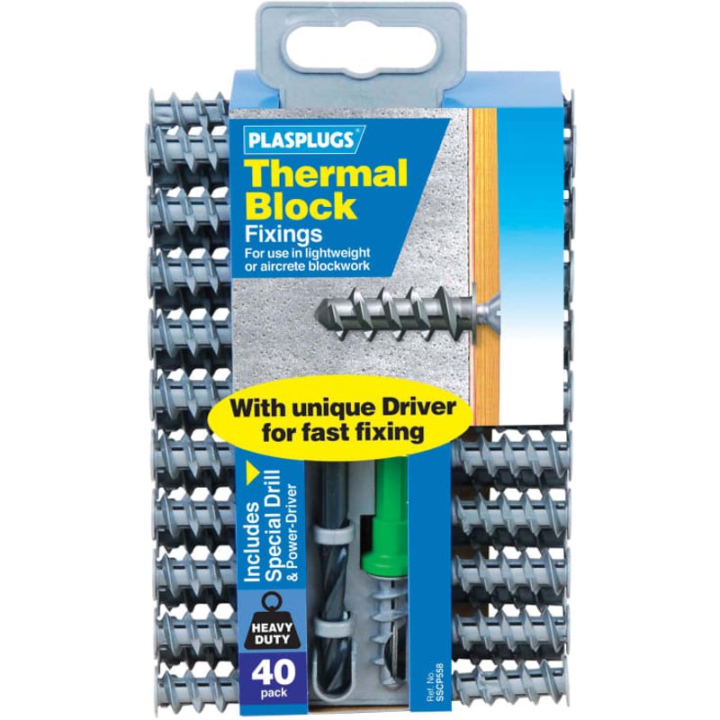 Plasplugs Thermal Block Fixings x 50 Value SSCP558 SSCP558CC