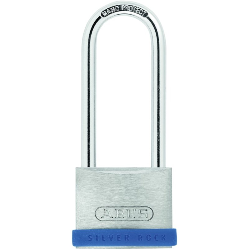 ABUS Mechanical 40mm Silver Rock™ 5 Padlock Long Shackle 63mm 10080886-01