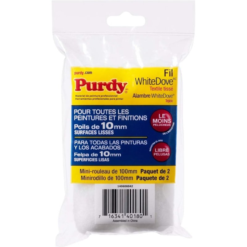 Purdy® Mini White Dove™ Sleeve 100 x 10mm (4 x 3/8in) (Pack 2) 140606042