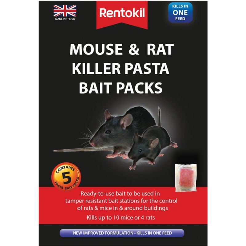 Rentokil Mouse & Rat Killer Pasta Bait x 5 FMR51 FMR51