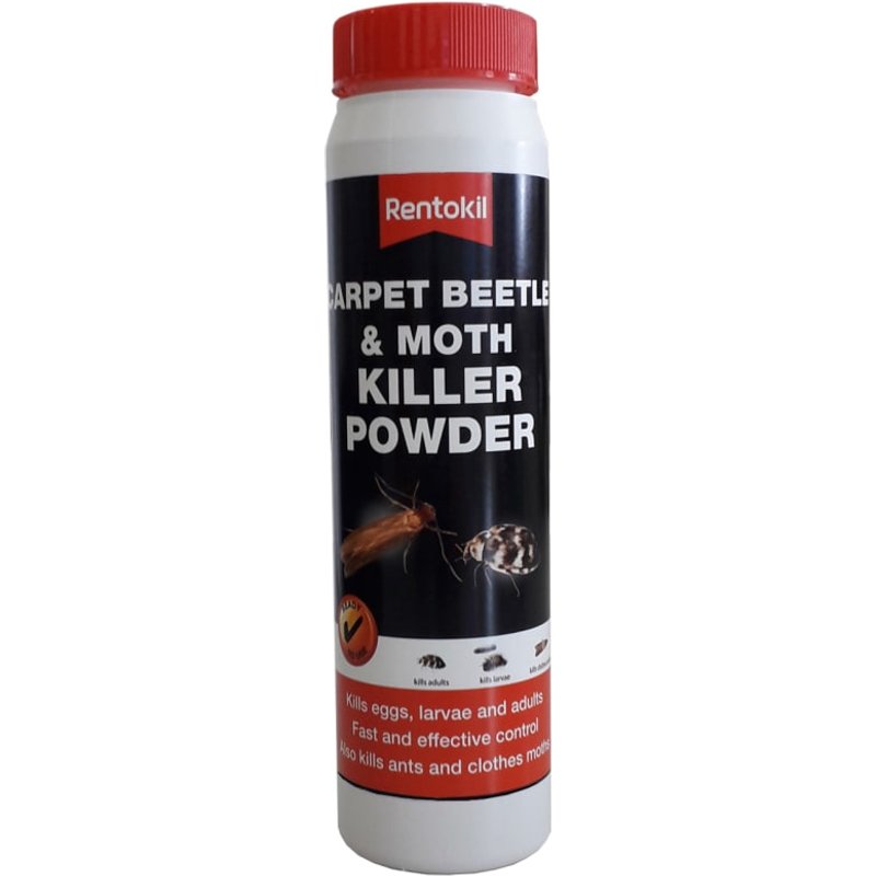 Rentokil Carpet Moth & Beetle Killer Powder 150g PSC50A PSC50A