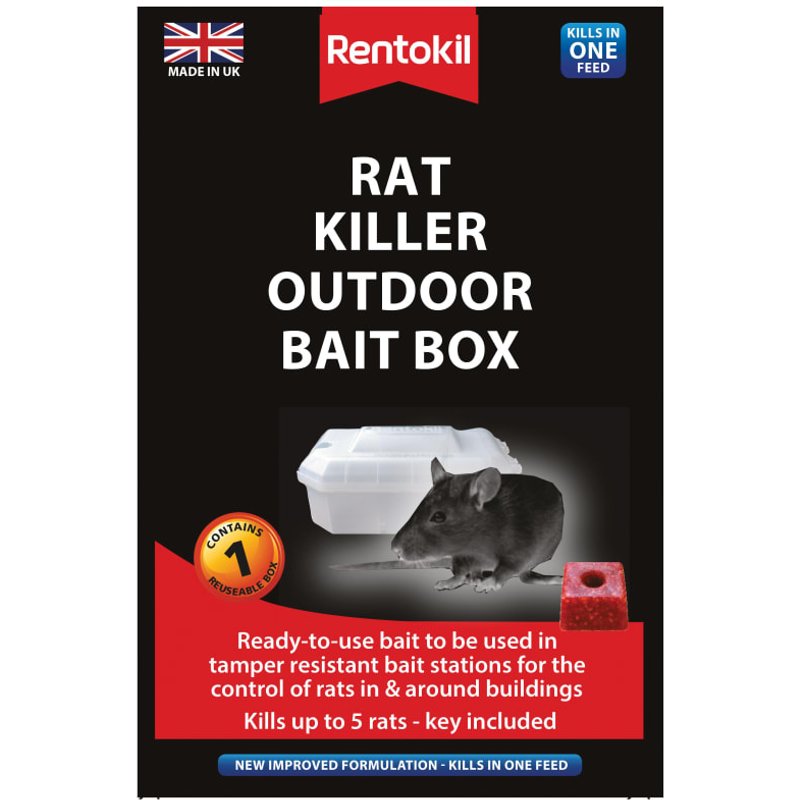 Rentokil Rat Killer Outdoor Bait Box PSR71B PSR71B