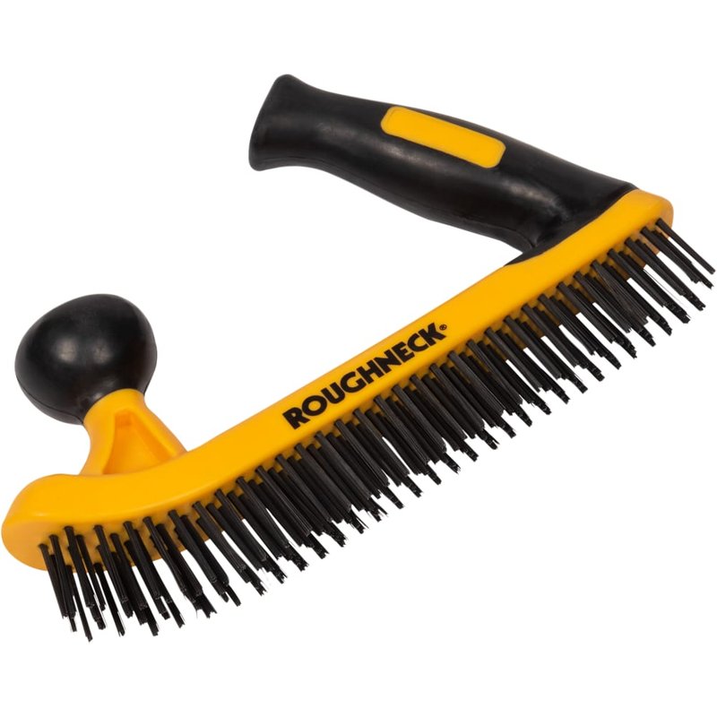 Roughneck Two-Handed Wire Brush Soft-Grip 52-052