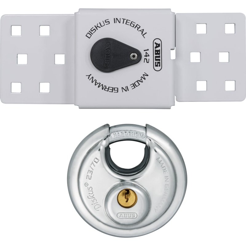 ABUS Mechanical 142 Series Sliding Door Van Lock & 23/70mm Diskus® Padlock 10083983-01