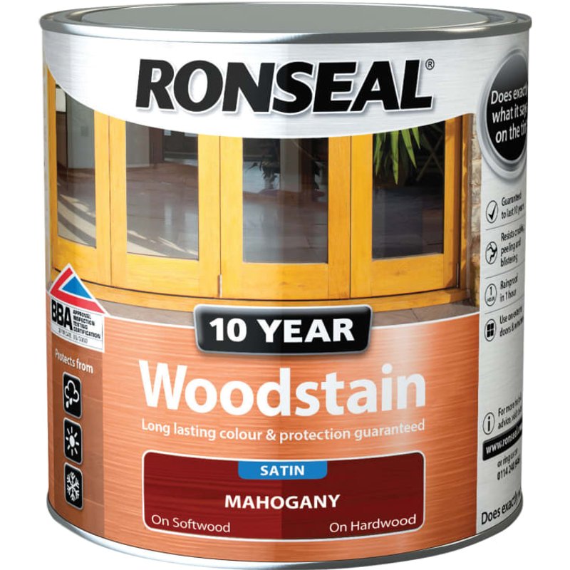 Ronseal 10 Year Woodstain Mahogany 750ml 38674