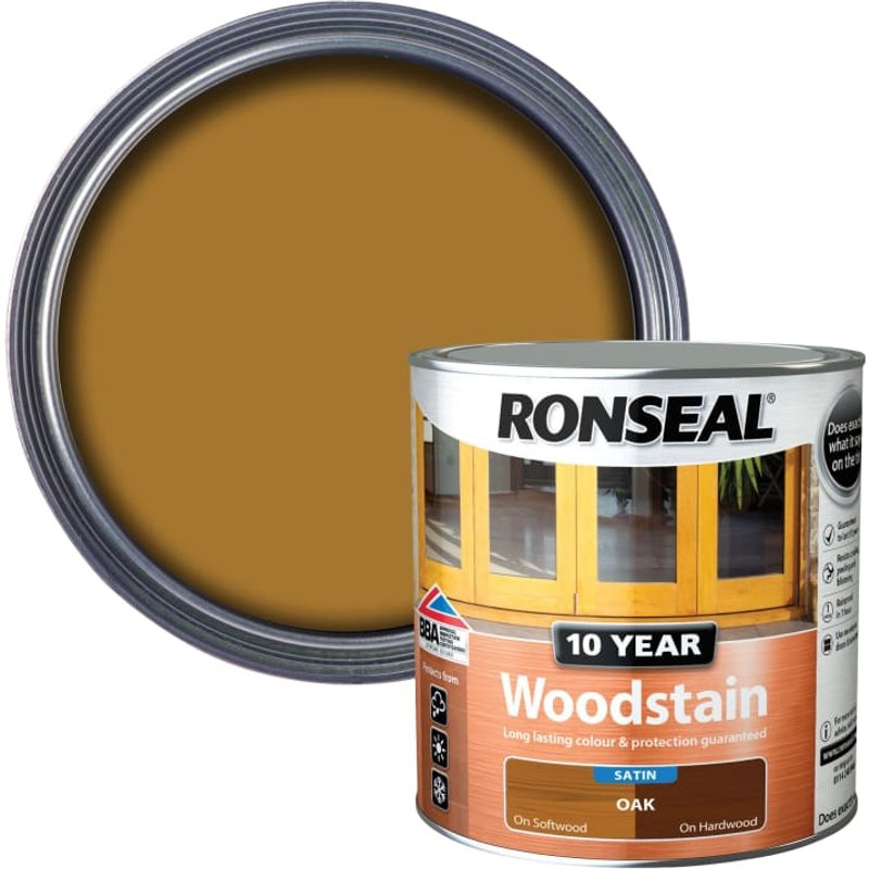 Ronseal 10 Year Woodstain Oak 750ml 38679