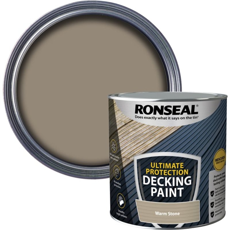 Ronseal Ultimate Protection Decking Paint Warm Stone 2.5 litre 39164
