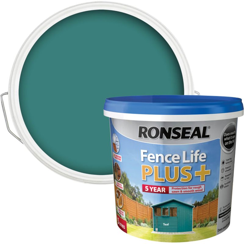 Ronseal Fence Life+ Teal 5L 38642