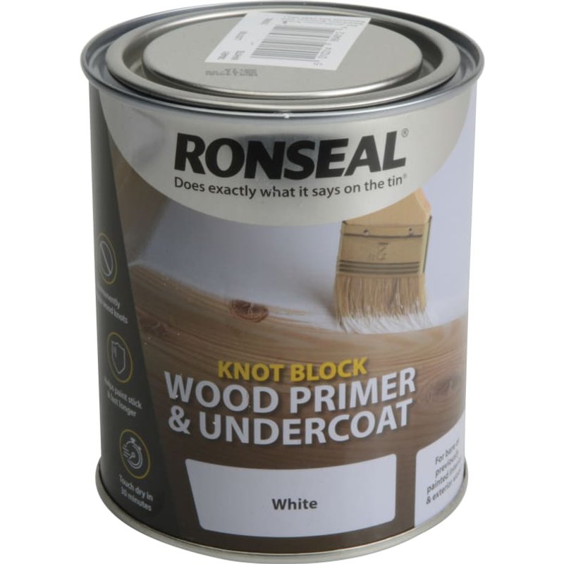 Ronseal Knot Block Primer & Undercoat White 750ml 36481