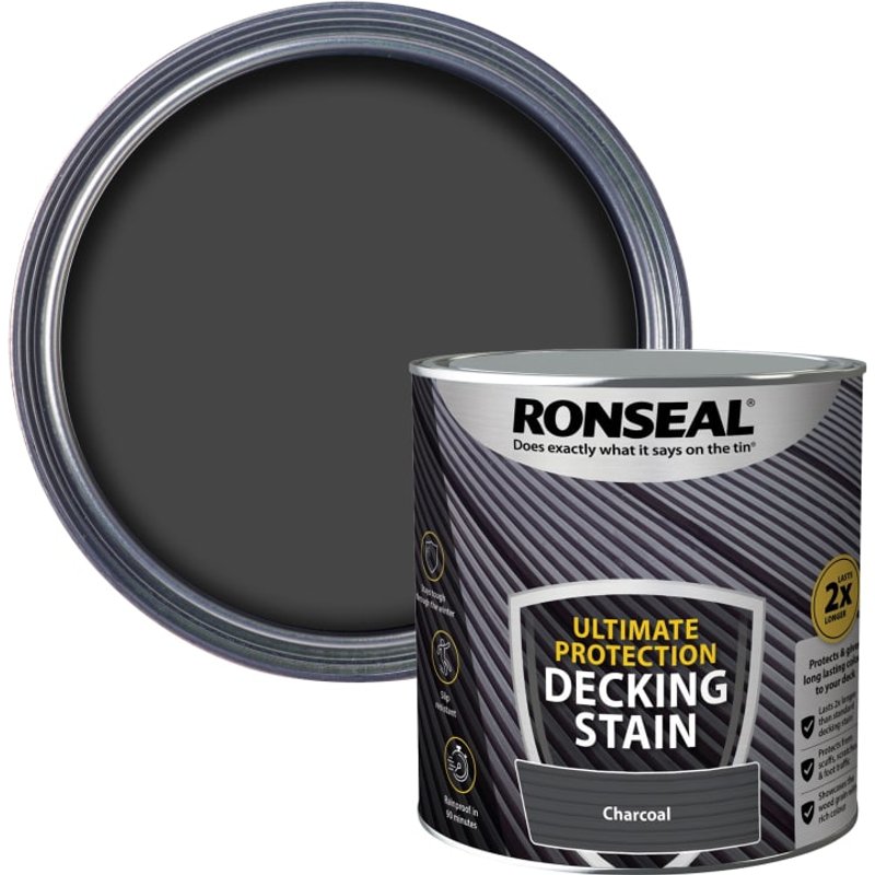 Ronseal Ultimate Protection Decking Stain Charcoal 2.5 litre 39108