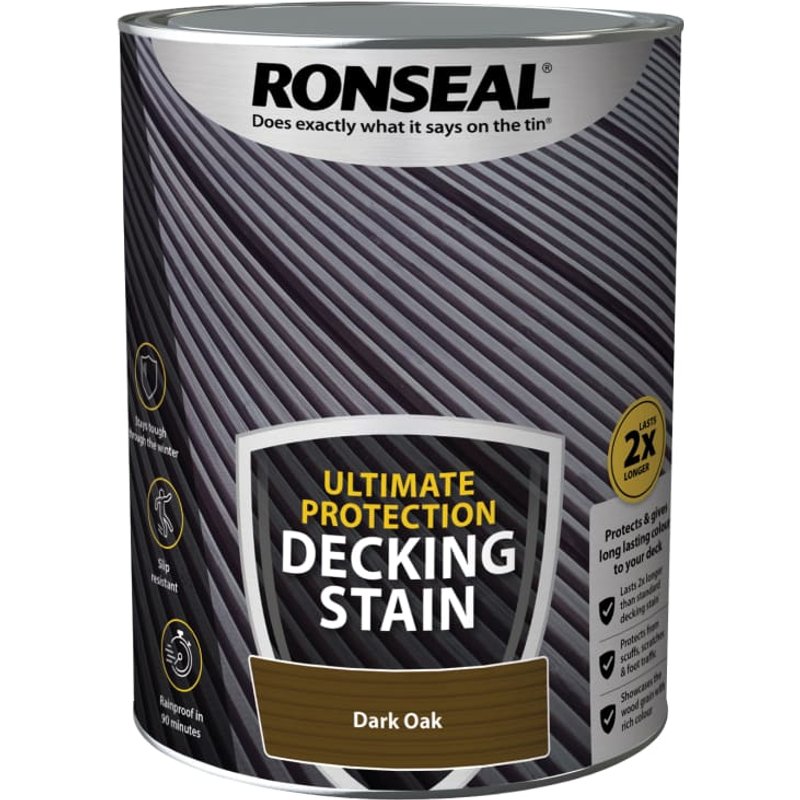 Ronseal Ultimate Protection Decking Stain Dark Oak 5 litre 39113