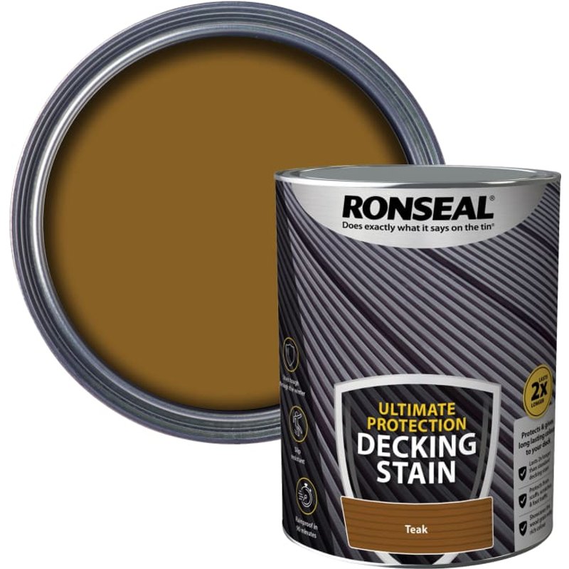 Ronseal Ultimate Protection Decking Stain Rich Teak 2.5 litre 39119