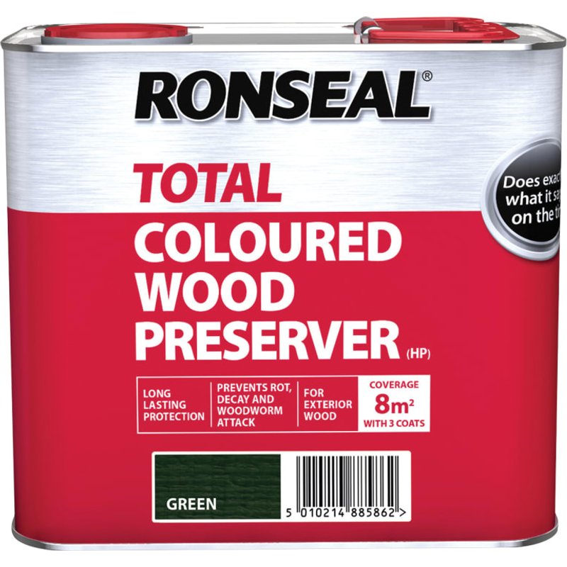 Ronseal Trade Total Wood Preserver Green 2.5 litre 38586