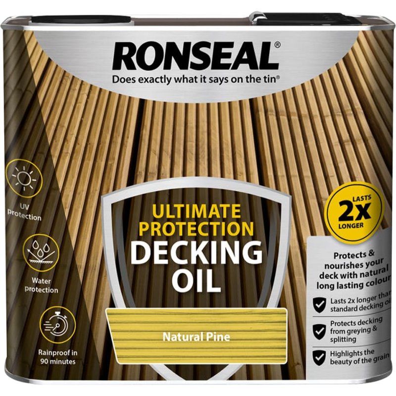 Ronseal Ultimate Protection Decking Oil Natural Pine 2.5 litre 36936