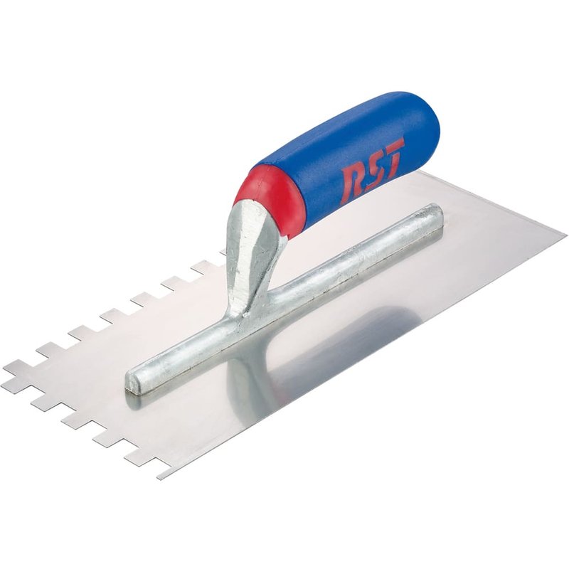 R.S.T. Notched Trowel Square 10mm² Soft Touch Handle 11 x 4.1/2in RTR6260S