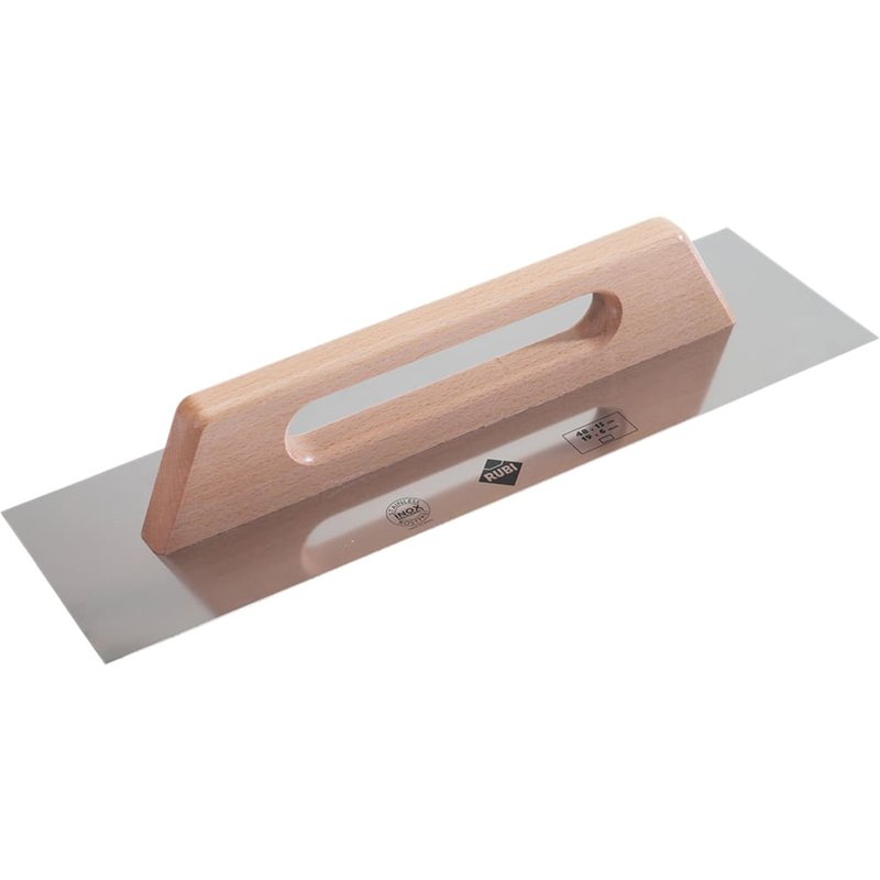 RUBI TILING TOOLS Steel Trowel Wooden Handle 19in 65988