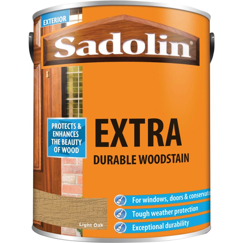 Sadolin Extra Durable Woodstain Light Oak 5 litre 5013002
