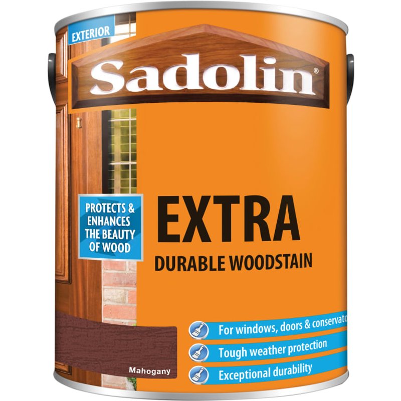 Sadolin Extra Durable Woodstain Mahogany 5 litre 5028568