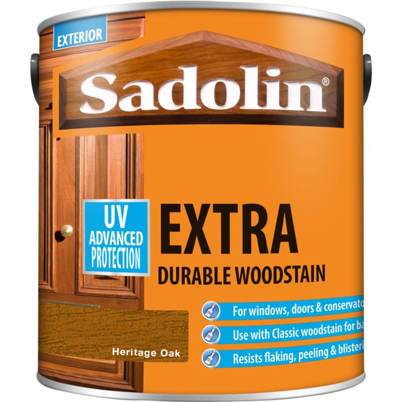 Sadolin Extra Durable Woodstain Heritage Oak 2.5 litre 5090983