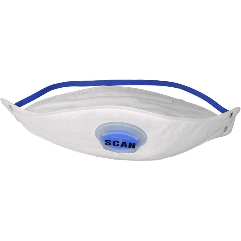 Scan Tri Fold Valved Disposable Mask FFP2 (Pack 3) DTC3Z-F FFP2