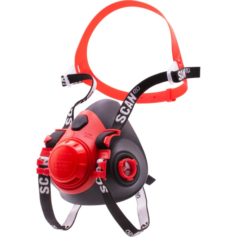 Scan Twin Half Mask Respirator No Filters SM7501