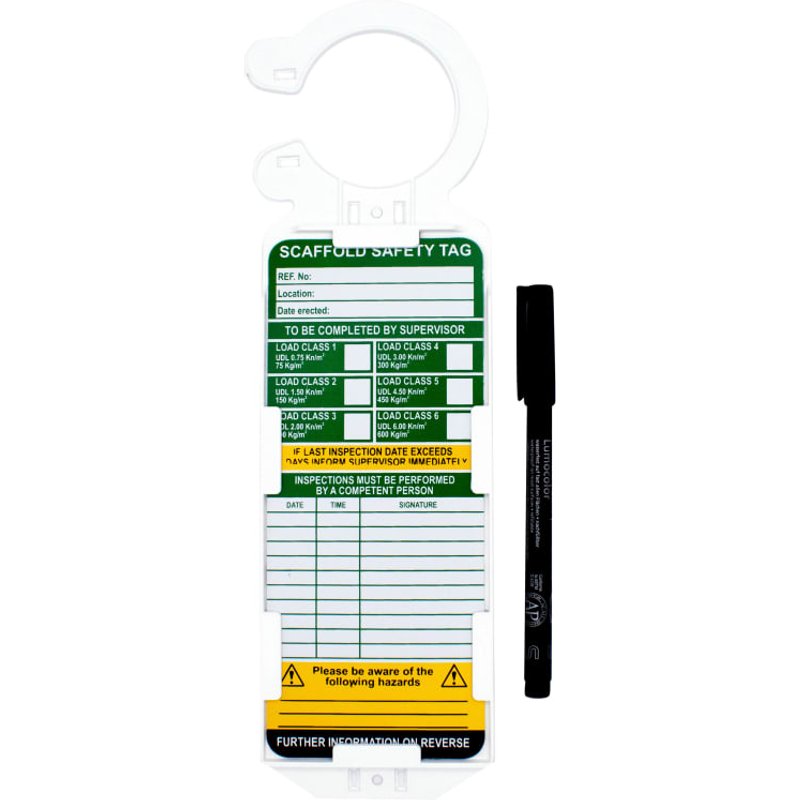 Scan Scaffold Tag Kit - 10 Kits per Box TG01BOX