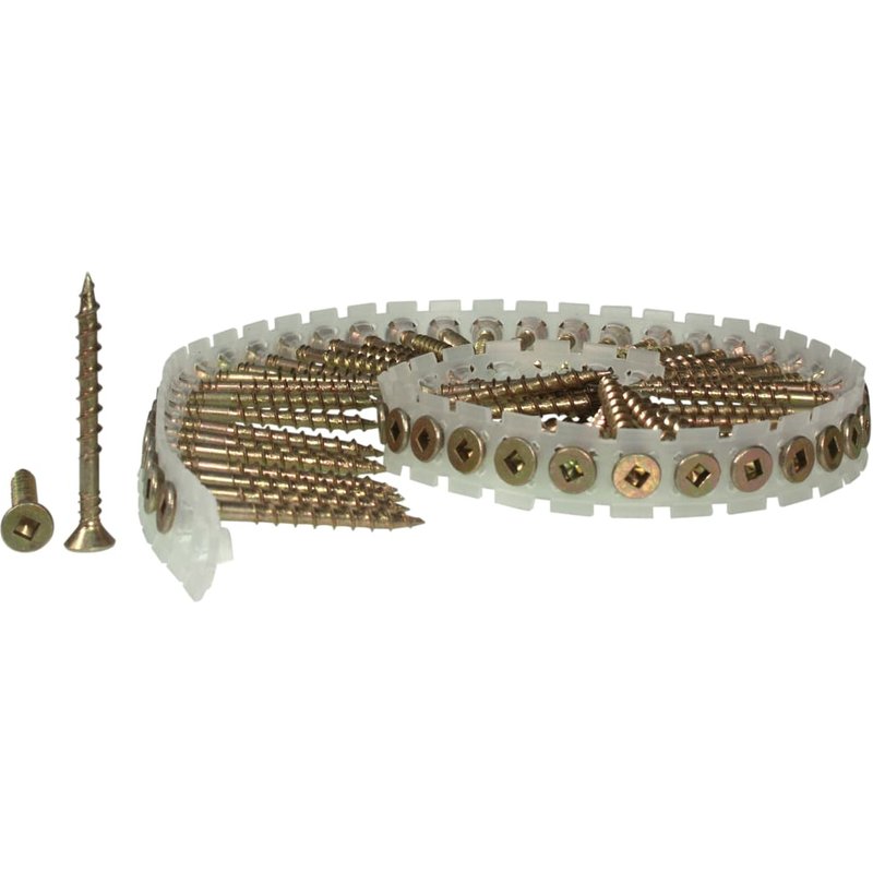 Senco DuraSpinĀ® Collated Screws Flooring/Wood SQ2 4.5 x 65mm (Pack 1000) 45W65MY