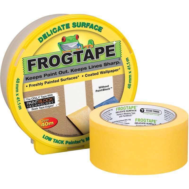 Shurtape FrogTapeĀ® Delicate Surface Masking Tape 48mm x 41.1m 260210
