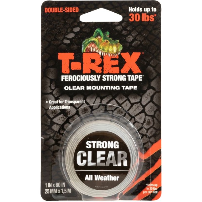 Shurtape T-REX® Clear Mounting Tape 25mm x 1.5m 285664