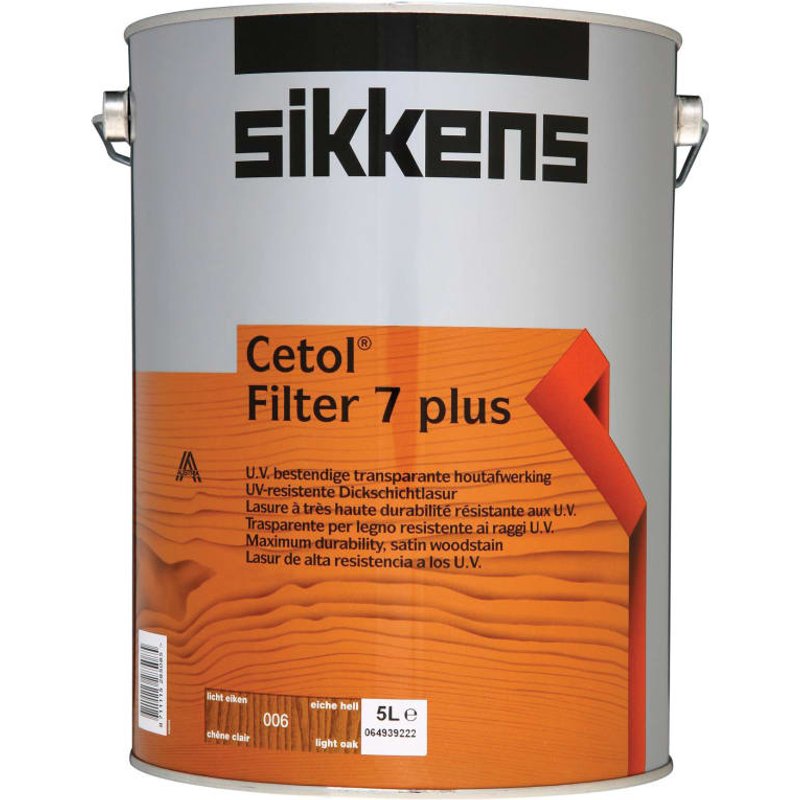 Sikkens Cetol Filter 7 Plus Translucent Woodstain Light Oak 5 litre 5085902