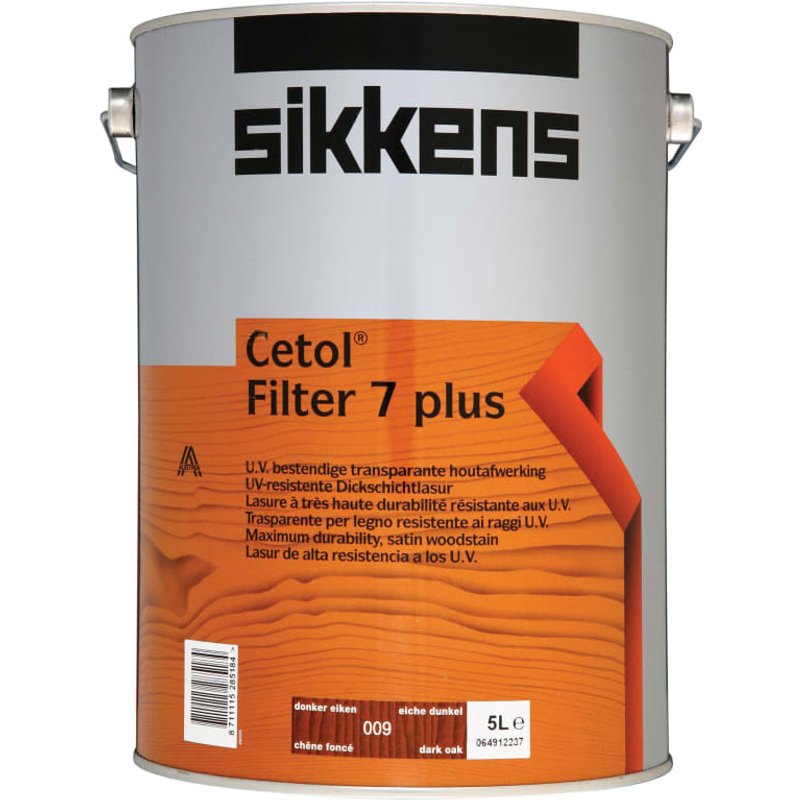 Sikkens Cetol Filter 7 Plus Translucent Woodstain Mahogany 5 litre 5085937