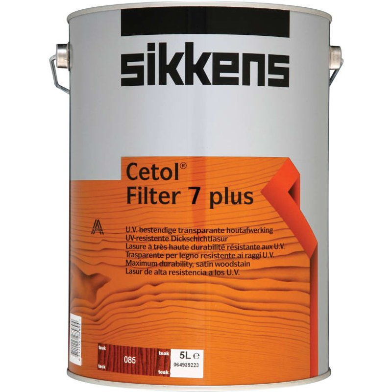 Sikkens Cetol Filter 7 Plus Translucent Woodstain Teak 5 litre 5085978