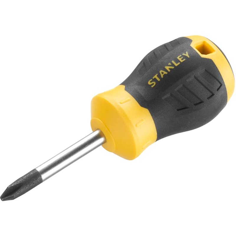 STANLEY® Hand Tools CUSHION GRIP™ Stubby Screwdriver Phillips Tip PH2 x 45mm STHT16157-0
