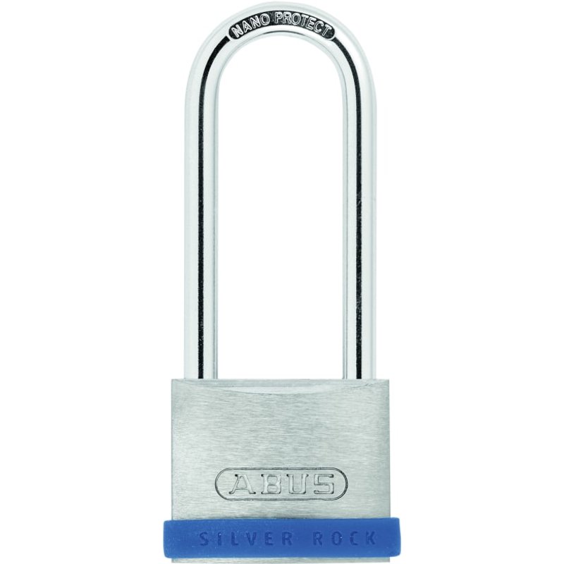ABUS Mechanical 40mm Silver Rock™ 5 Padlock Long Shackle 63mm Keyed Alike 10080882-01