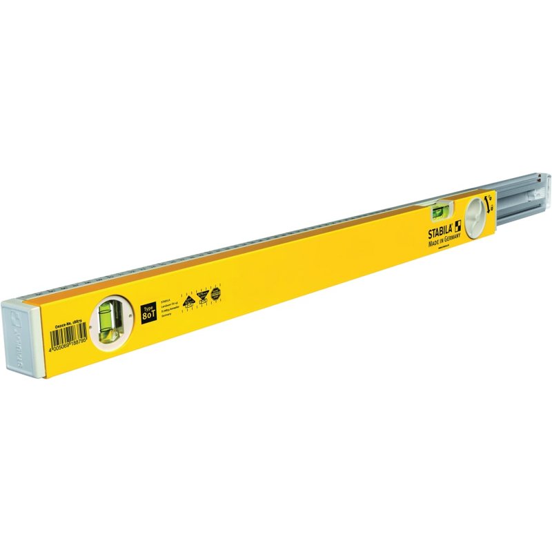 Stabila 80T Telescopic Spirit Level 2 Vials 80-127cm 18880