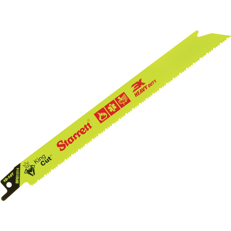 Starrett BR81014-5 Bi-Metal King Cutâ„¢ Demolition Blade 203mm 10-14 TPI (Pack 5) BR81014-5