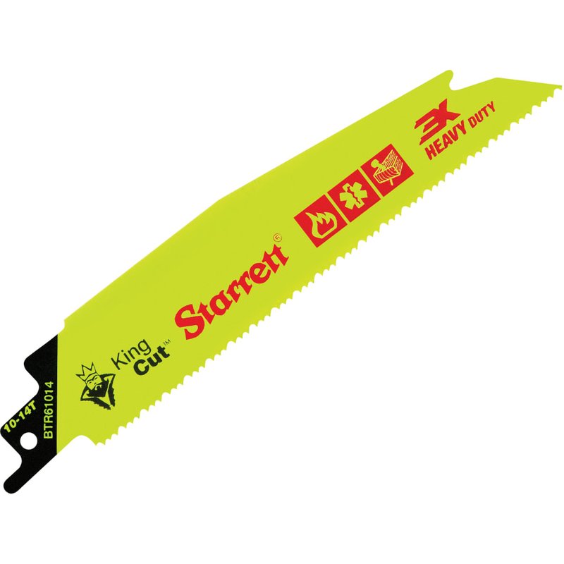 Starrett BTR61014-5 Bi-Metal King Cutâ„¢ Demolition Blade 152mm 10-14 TPI (Pack 5) BTR61014-5