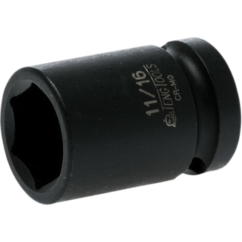 Teng Impact Socket Hexagon 6-Point 1/2in Drive 11/16in 920122