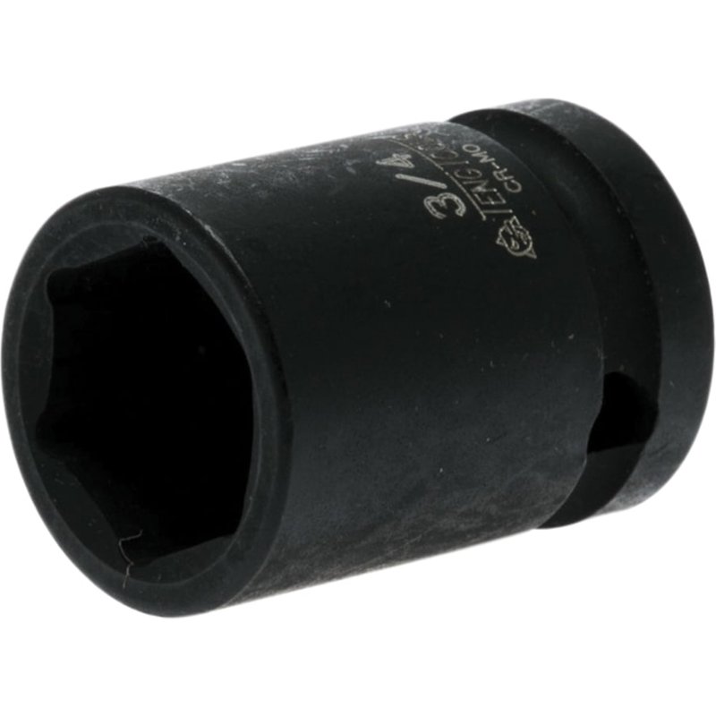 Teng Impact Socket Hexagon 6-Point 1/2in Drive 3/4in 920124