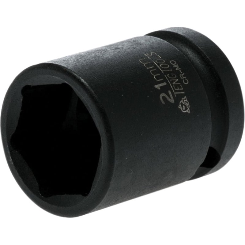 Teng Impact Socket Hexagon 6-Point 1/2in Drive 21mm 920521N1