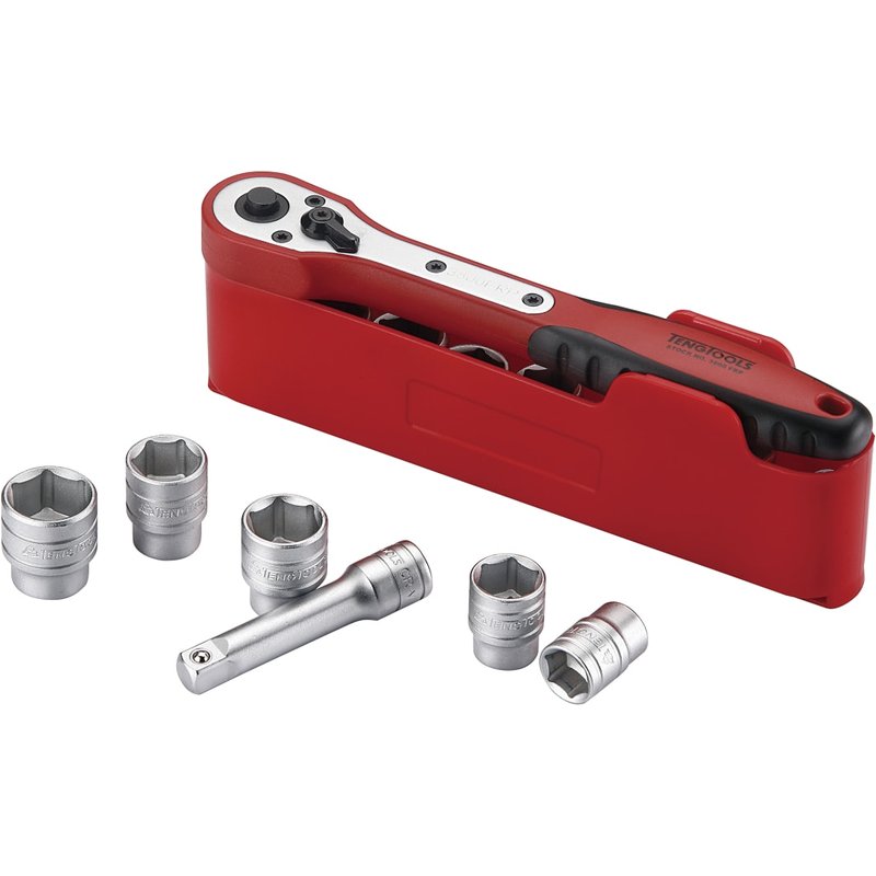 Teng 1/2in Drive M1212N1 Basic Socket Set of 12 M1212N1