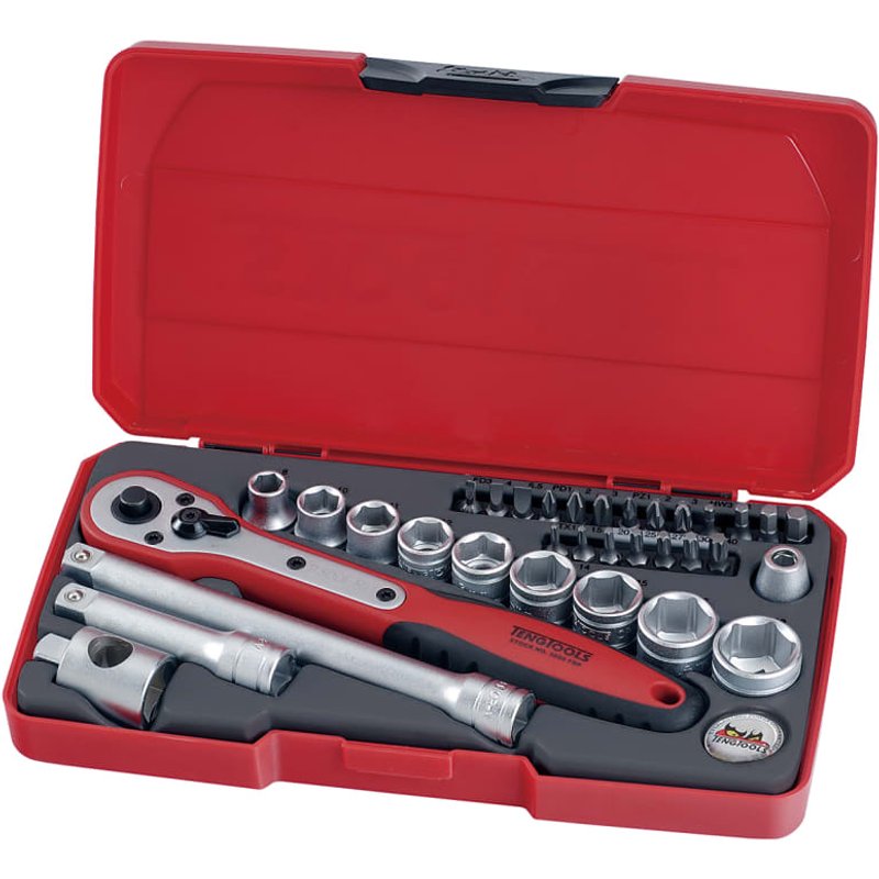 Teng T3834 Socket & Bit Set of 34 Metric 3/8in Drive T3834