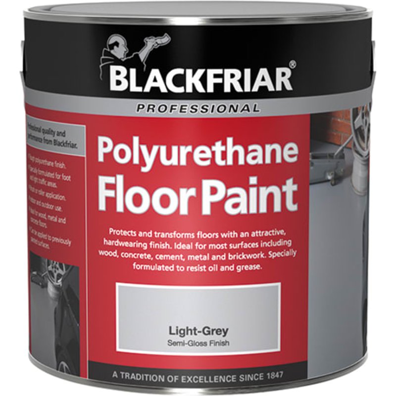 Blackfriar Polyurethane Floor Paint Dark Grey 2.5L BF2000010C1