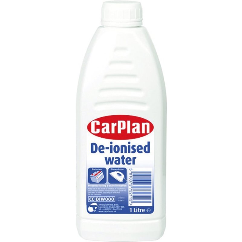 CarPlan De-ionised Water 1L DIW000 DIW000