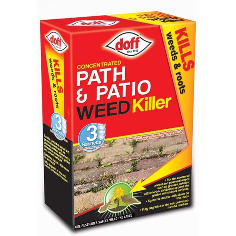 DOFF Path & Patio Weedkiller Concentrated Sachet x 3 F-FT-003-DOF