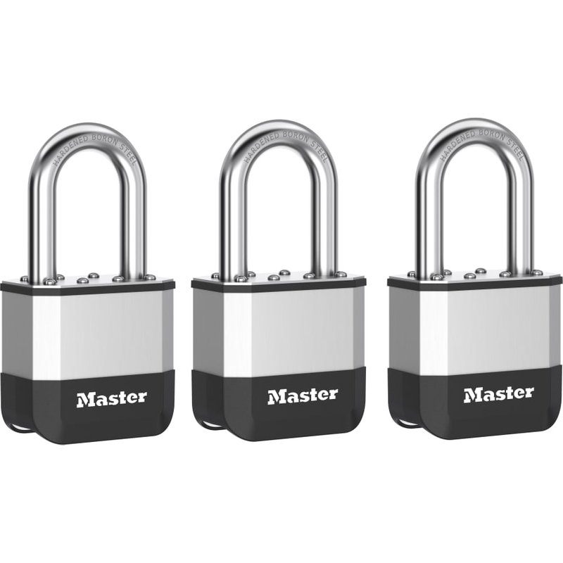 Master Lock Elite⢠Laminated 52mm Padlock - 38mm Shackle (Pack of 3) PK5EURTRILF