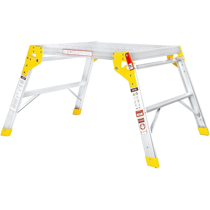 Excel Heavy Duty Aluminium Platform Work Bench Folding Hop Up 600mm x 600mm