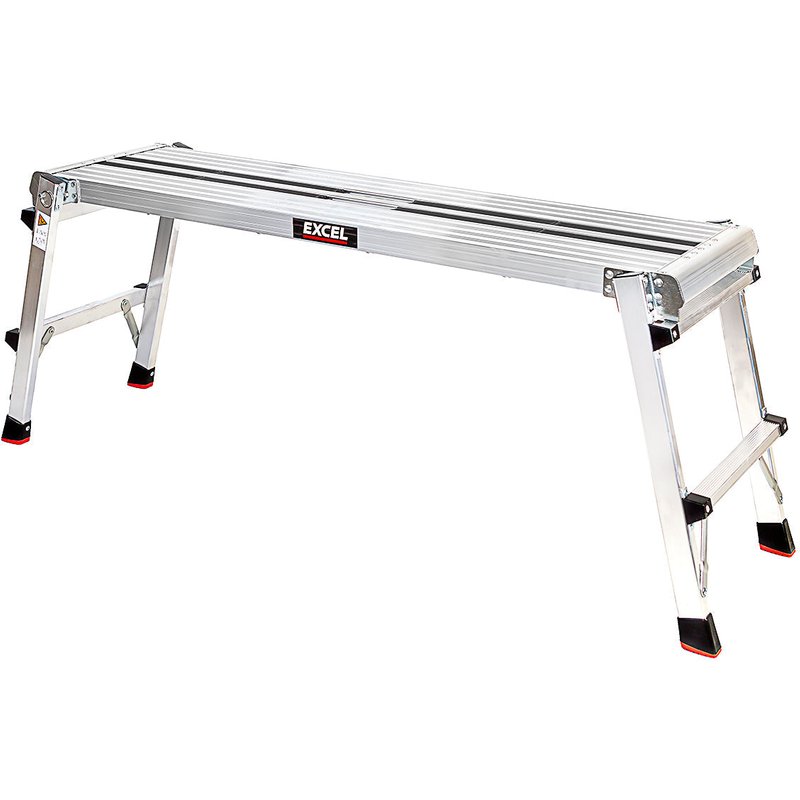 Excel Heavy Duty Aluminium Platform Work Bench Folding Hop Up 1190 x 306 mm