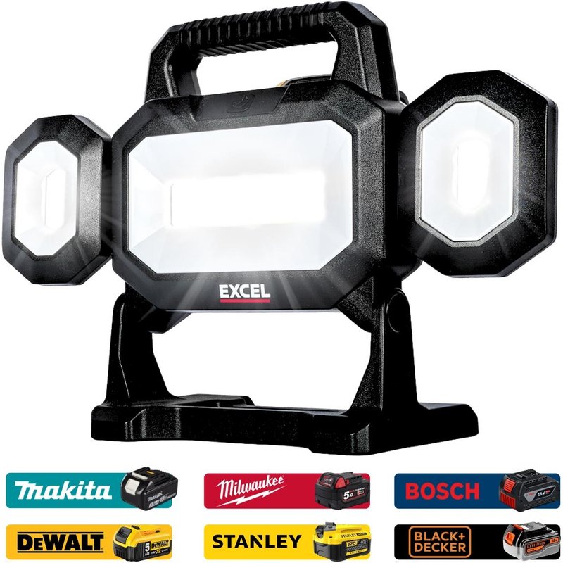 Excel 18V LED Work Light 5000 Lumens 18V