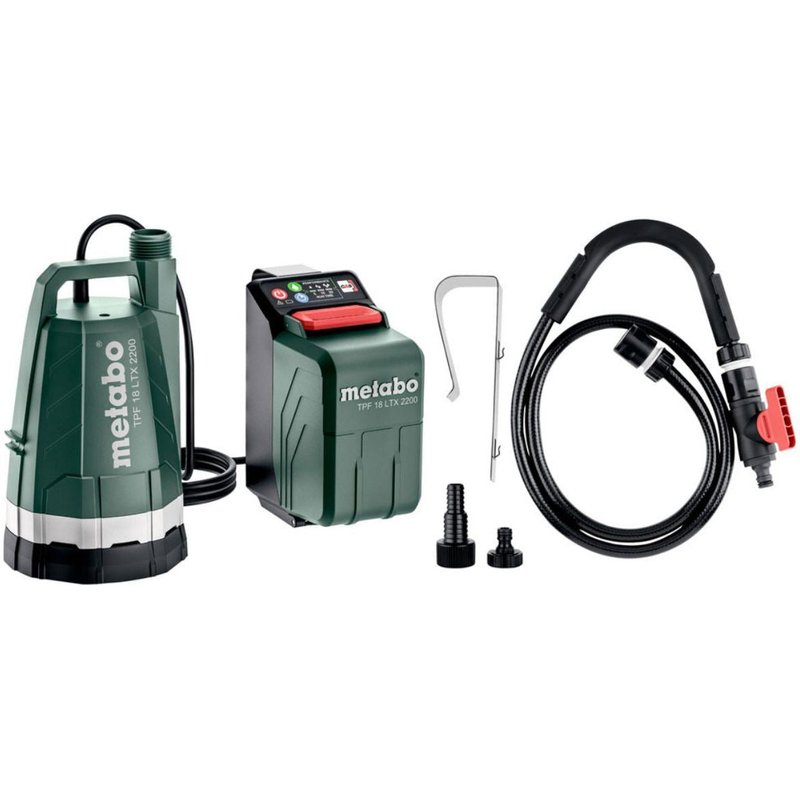 Metabo TPF 18 LTX 2200 18V Submersible & Rain Barrel Pump Body Only 601729850 TPF 18 LTX 2200